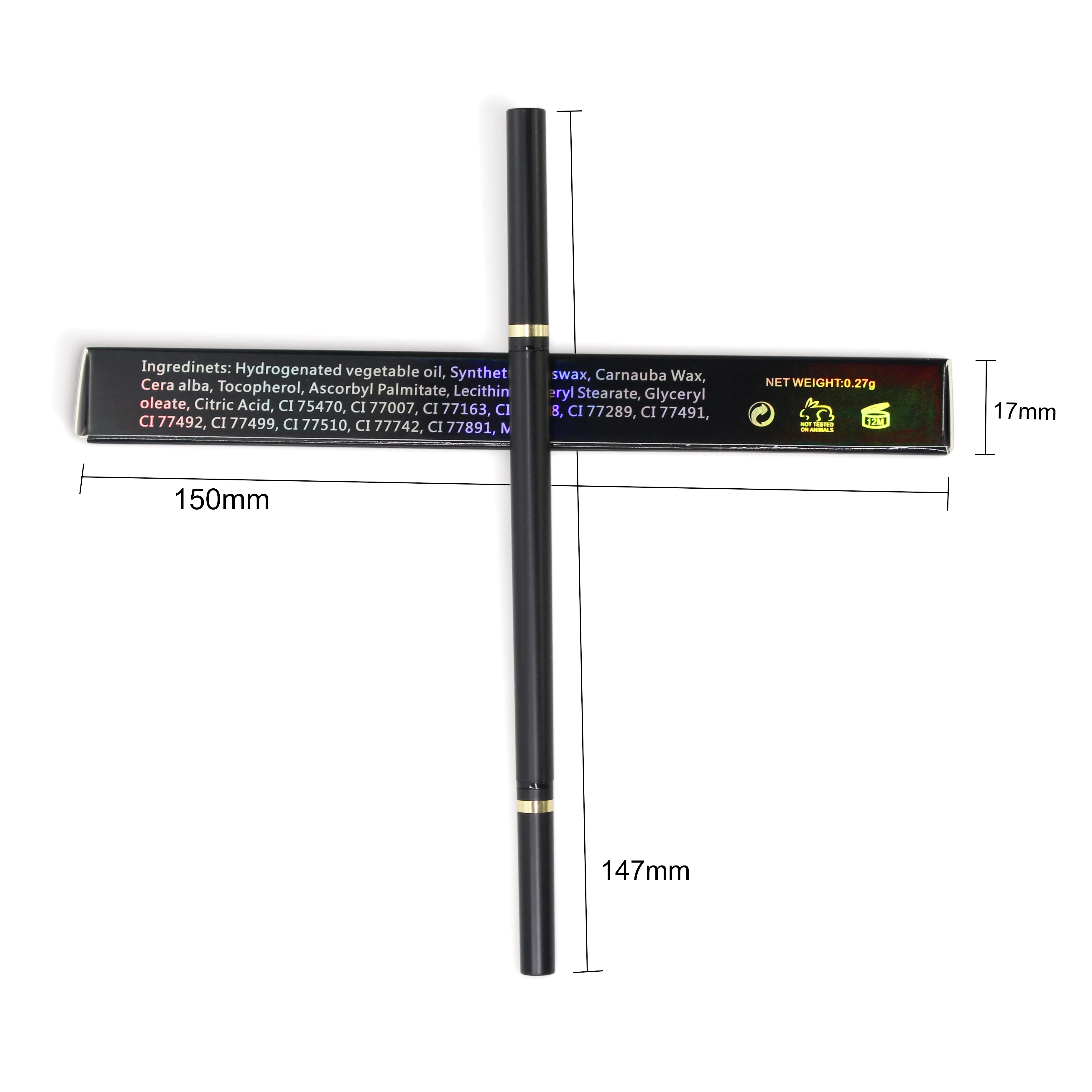 

Customized Makeup logo eyebrow pencil waterproof longlasting eyebrow private label