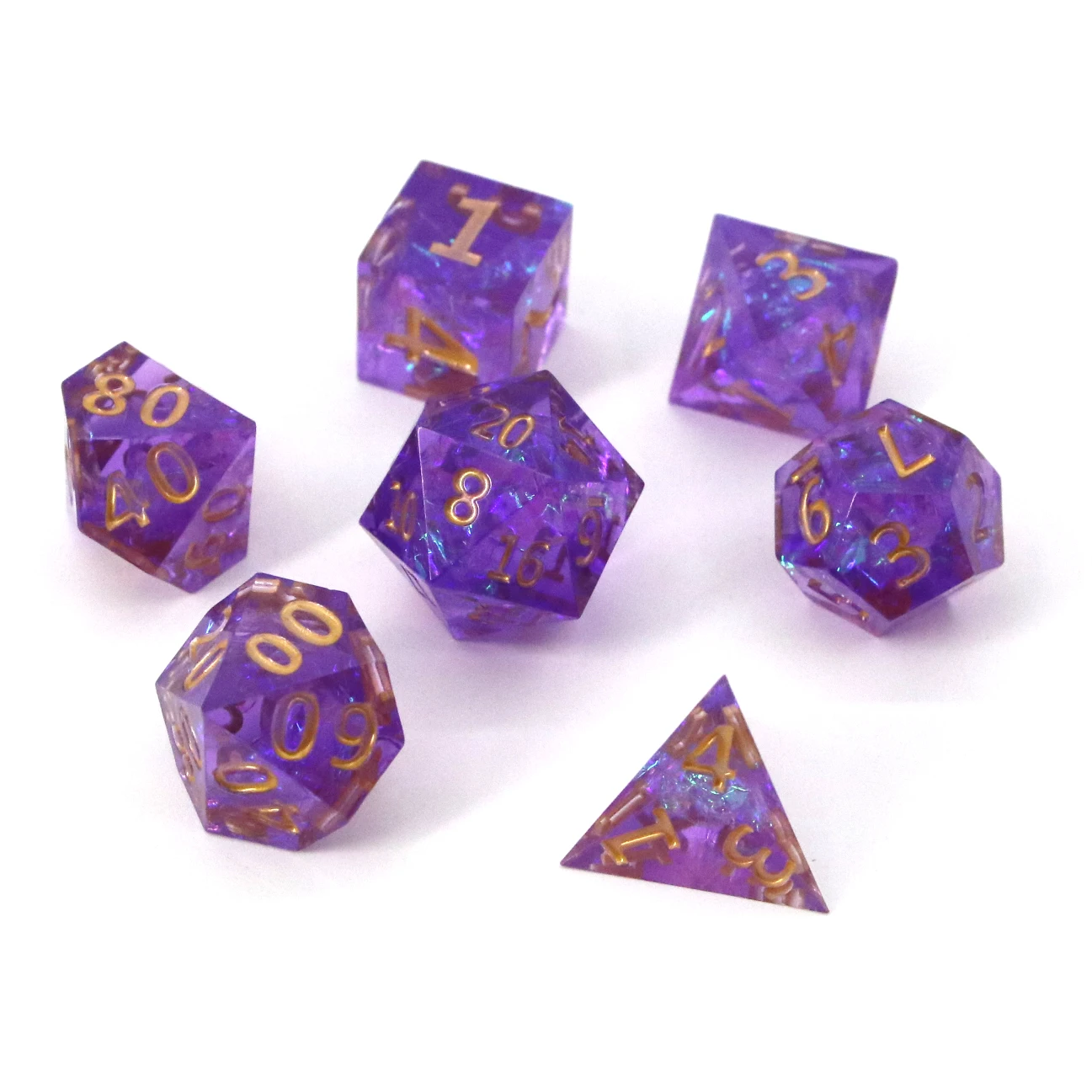 

DND Dungeons And Dragons board Games Sharp Edge Dice Acrylic Dice Set, Colorful