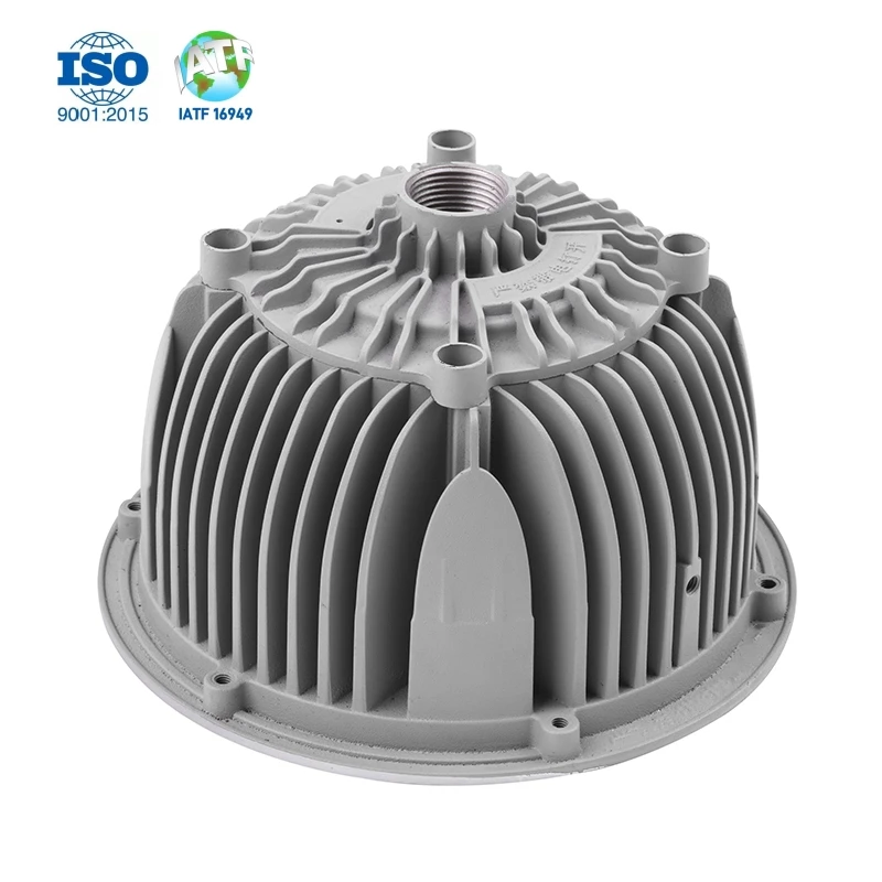 OEM Factory CNC Machine Metal Aluminum Alloy Parts Lamp Housing Die Casting Enclosure