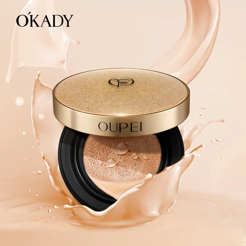 

High Quality Private Label Foundation Cream Makeup Hydrating Air Cushion Foundation Make Up Concealer Brightening Face CC Cream