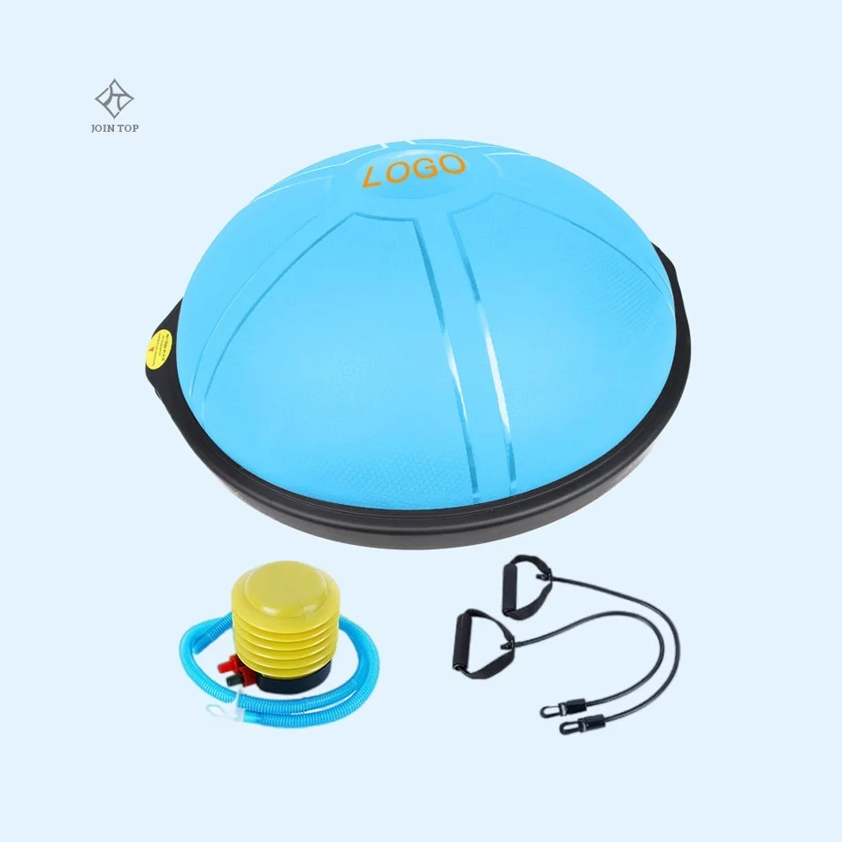 

Jointop Stability half pilates jumping ball pvc exercise 58cm diameter balance half round yoga ball, Stock color or customized