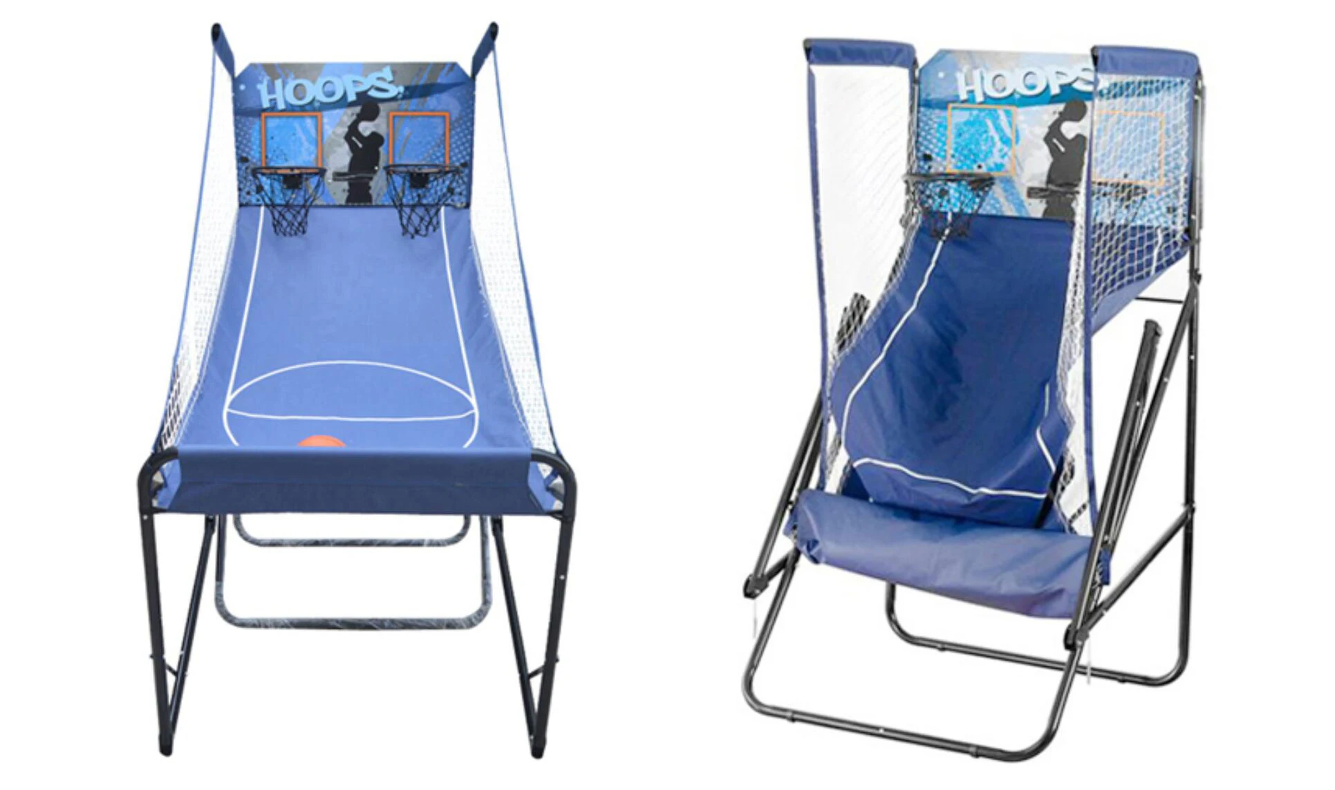 Double Shot Deluxe Indoor Basketball Hoop Arcade Game Easy Fold