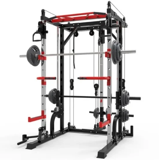 

Dropshipping Gym Equipment Multifunzionale All in One Gym Equipment Pull- Up Bar Smith Machine Squat Rack