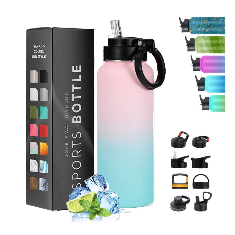 

Wide Mouth Double Wall Vacuum Insulated Stainless Steel Leak Proof Sports Water Bottle With Lid, Customized color