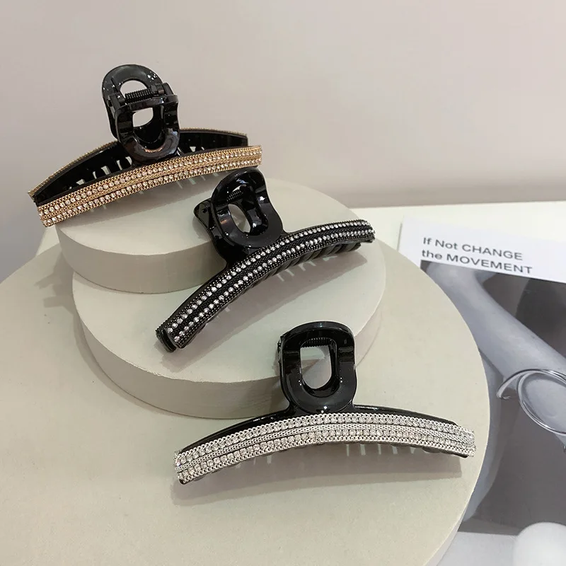 

Vershal Minimalist Hair Clip Cool Girl Thin Chain Diamond Hair Clip For Women, 3 colors