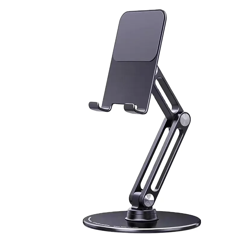 

Aluminum alloy adjustable foldable phone holder rotatable tablet holder stand desktop tablet holder