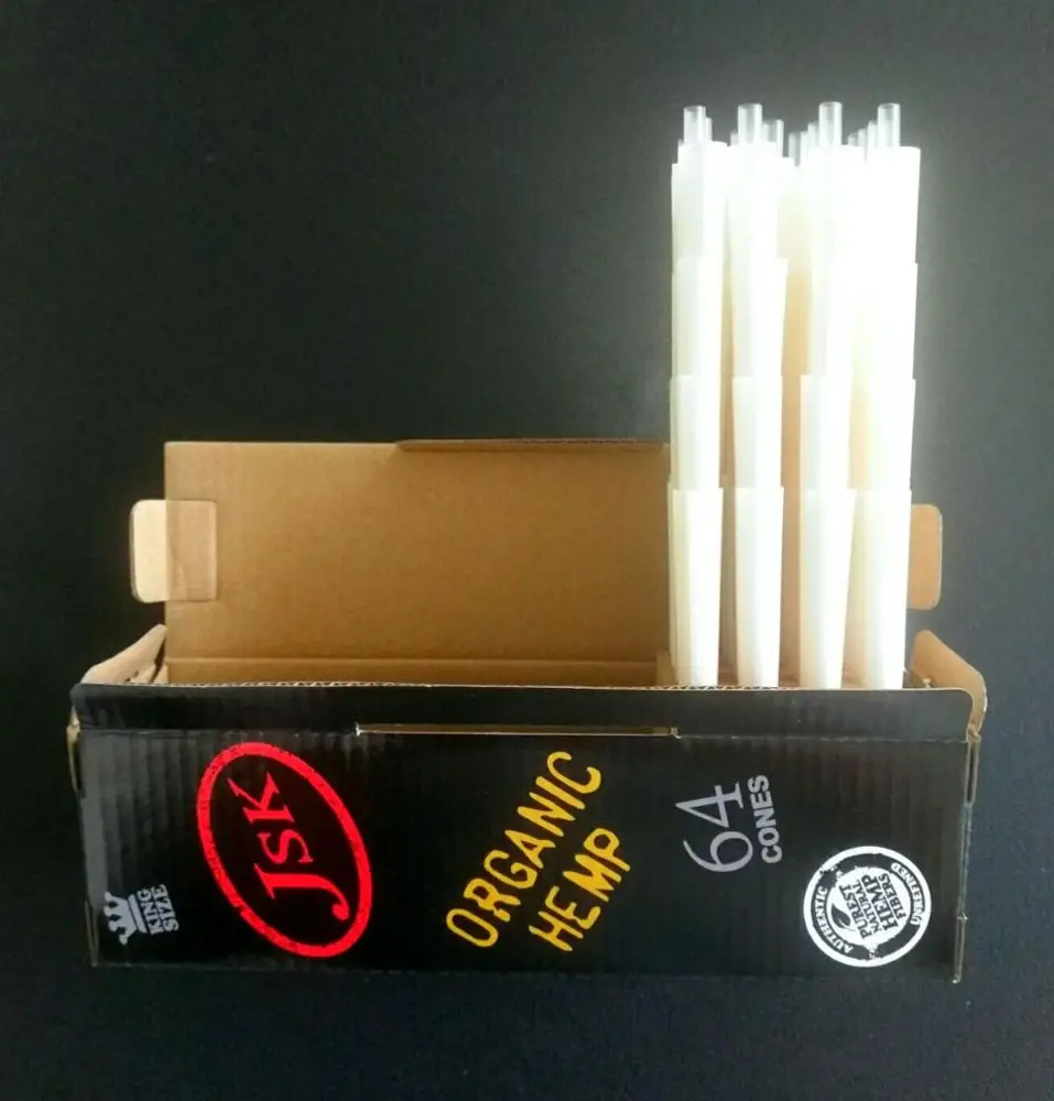 
Pre-rolled cones King Size Hemp paper 64pcs 