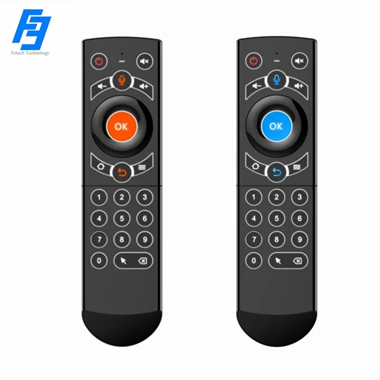 

Smart Voice Remote Control 2.4G Wireless with Voice and Mouse IR Learning Backlight AAA*2 Battery Type Controller for TV Box/TV