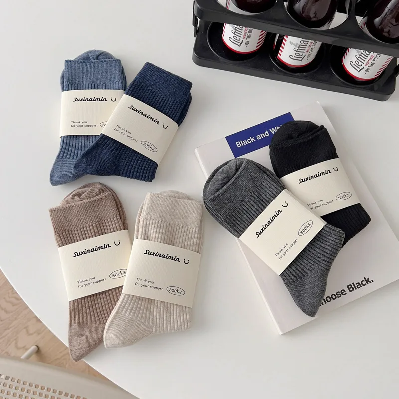 

Jingwen OEM New Arrival Meias Femininas Socks Manufacturer Cotton Cute Slouch Socks For Women Ladies Girls