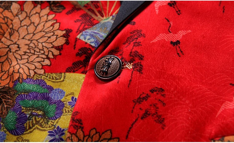 Print Flower Men African Suit Groom Suits Groomsman Suits For Wedding Party Wear