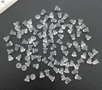 

Clear Soft Silicone Rubber Safety Bullet Stopper Rubber Earring Backs For Jewelry Accessories Making