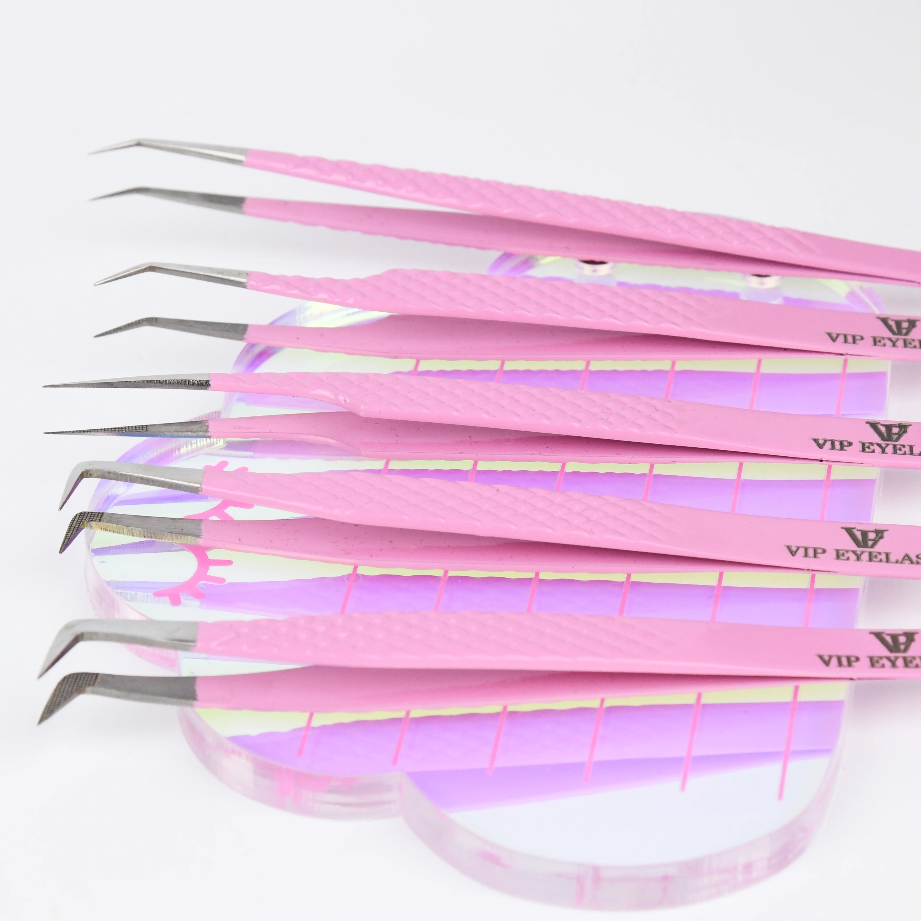 

Private Label False Eyelashes Tweezers Stainless Steel Eyelash Applicator