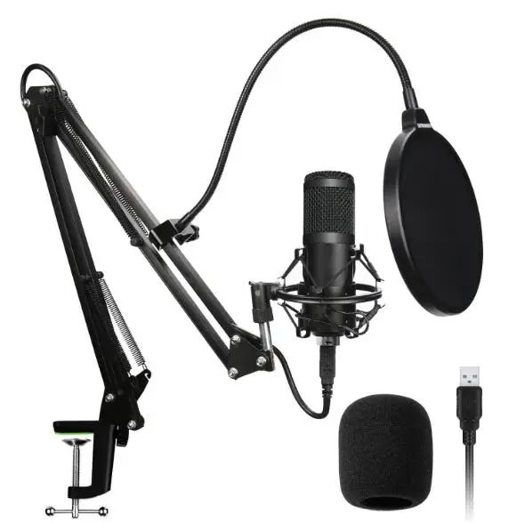 

SeenDa USB Microphone Kit 192KHZ/24BIT Podcast Condenser MIC for PC Laptop Karaoke Youtube Studio Recording Mikrophone