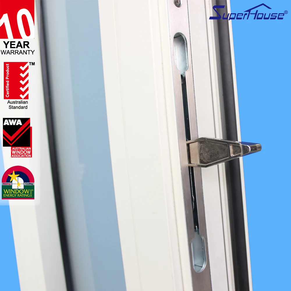 10 years warranty high quality Miami Dade NOA glazed exterior impact aluminium French door