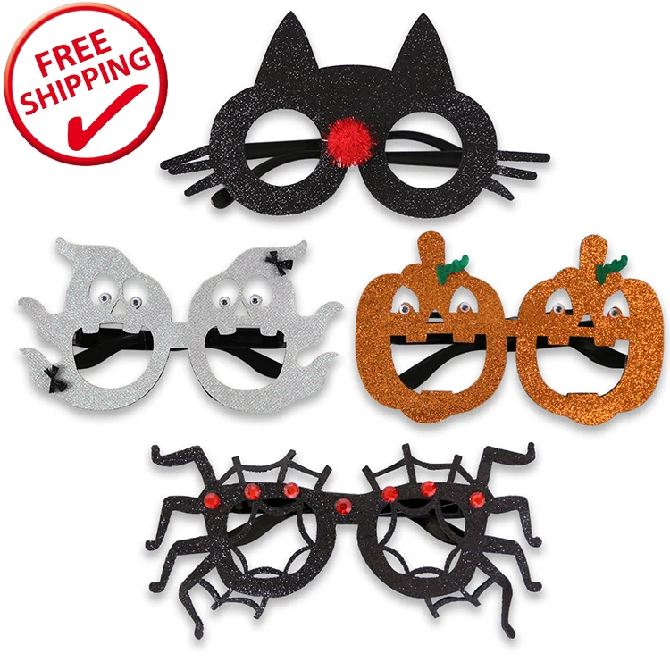 

Free Shipping halloween contact lenses crazy for kids party, Black , orange..