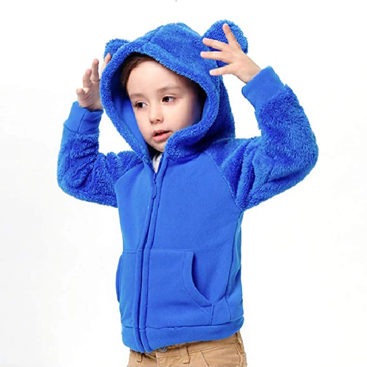 Korean Children Fashion Clothes Luxury Fleece Lining Baby Hoodies - Buy ...