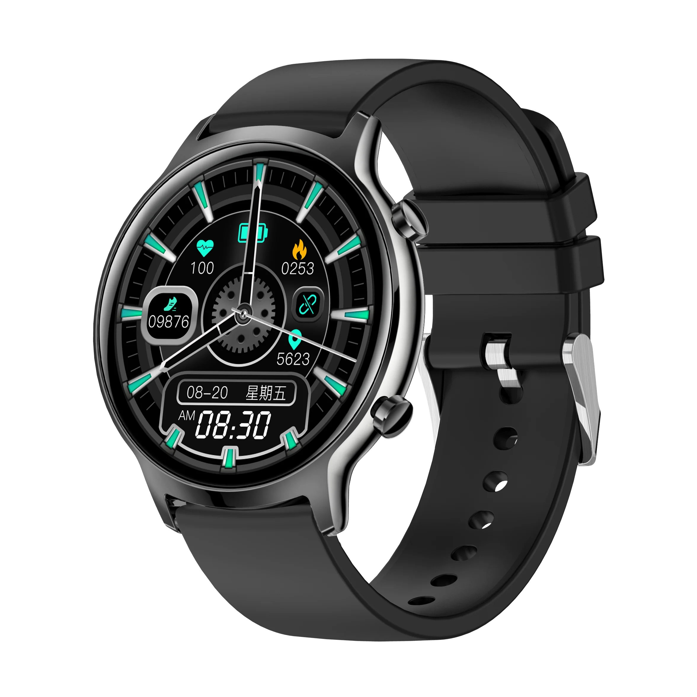 

2021 New FT18 1.3"Full Touch Screen Sport Smart Watch Heart Rate Waterproof Finess Tracker Smartwatch Men Women For Android IOS