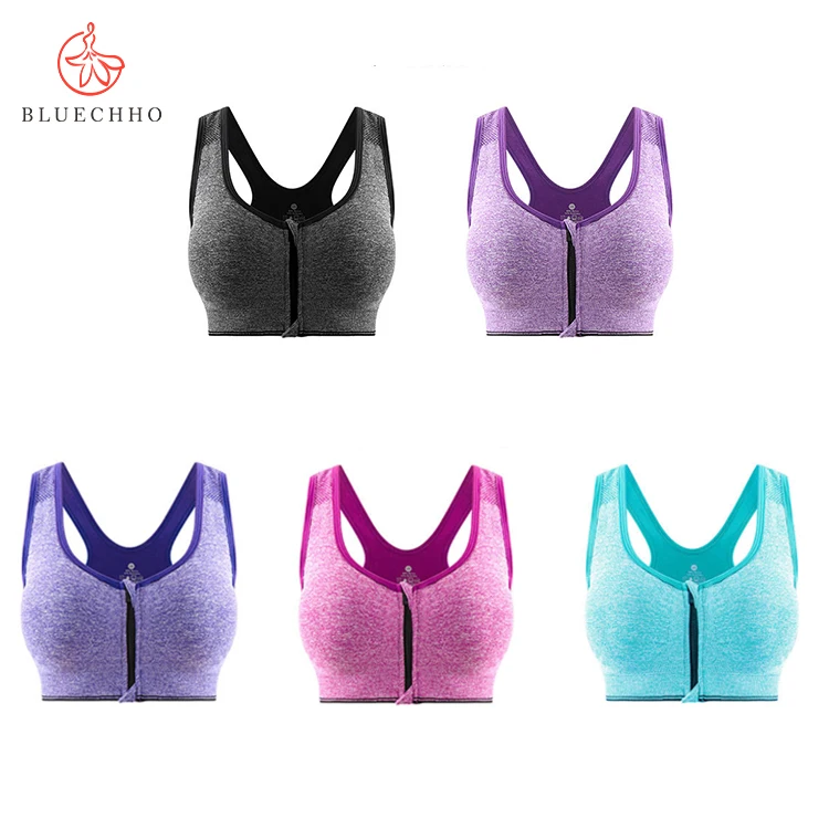 Free Sample Women Gym Tops Sexy Fitness Clothing Plus Size High Impact Sports Bra