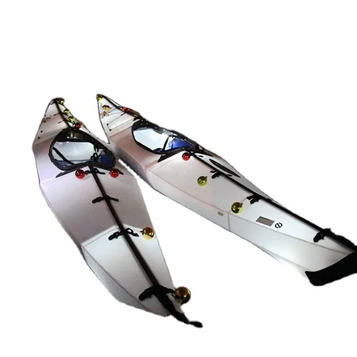

Factory directly Cheap Single Folding Foldable Kayak Sit on Top Fishing sea canoe Kayaks board with Paddle for sale