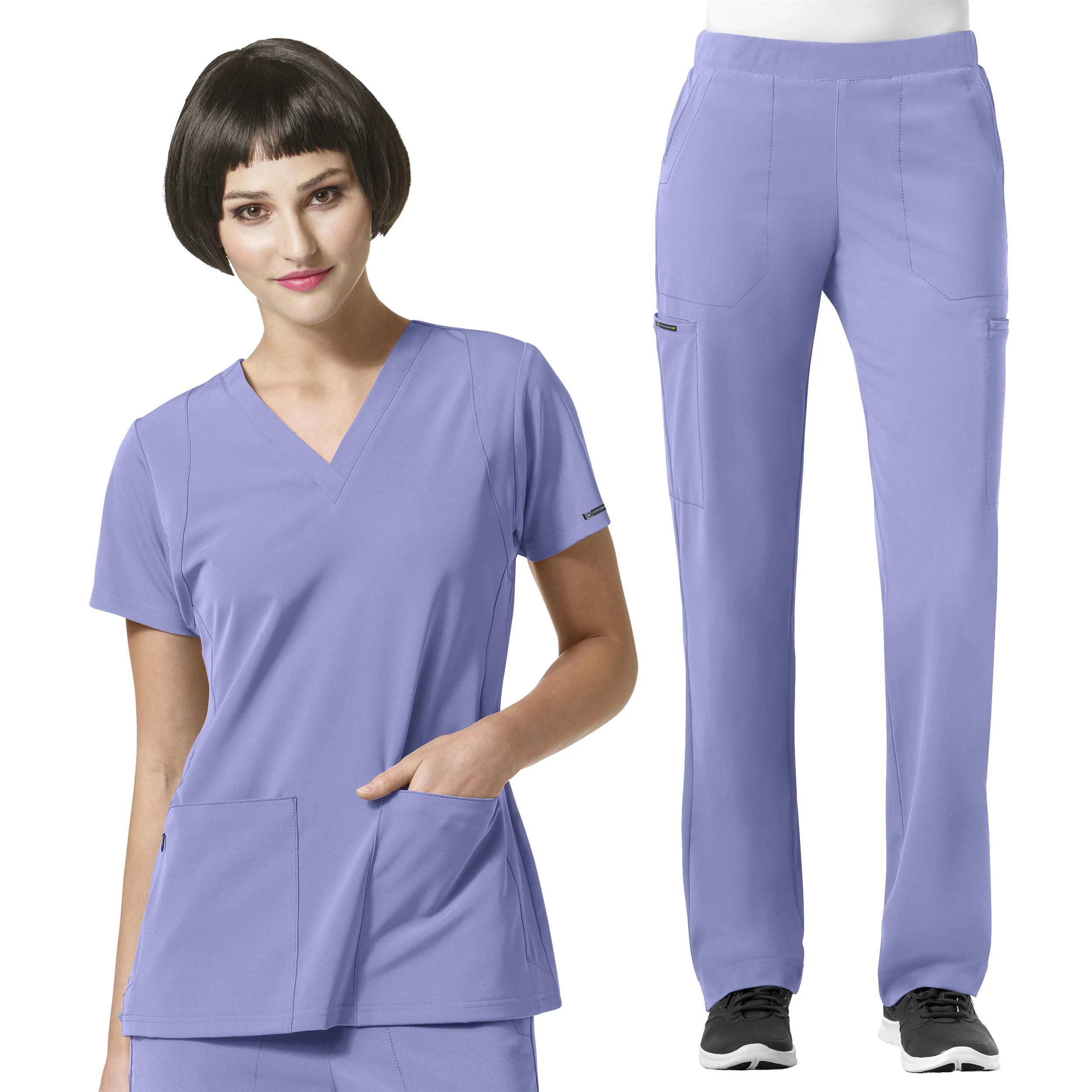 Stretch Design Made Uniforms Short Sleeve Medical Nursing Scrubs Suits ...