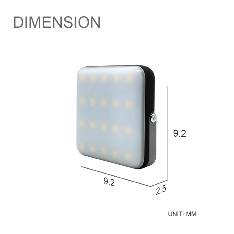 

2021 New High Capacity 20000mAh polymer dual USB outdoor Bracket LED light camping mobile power bank