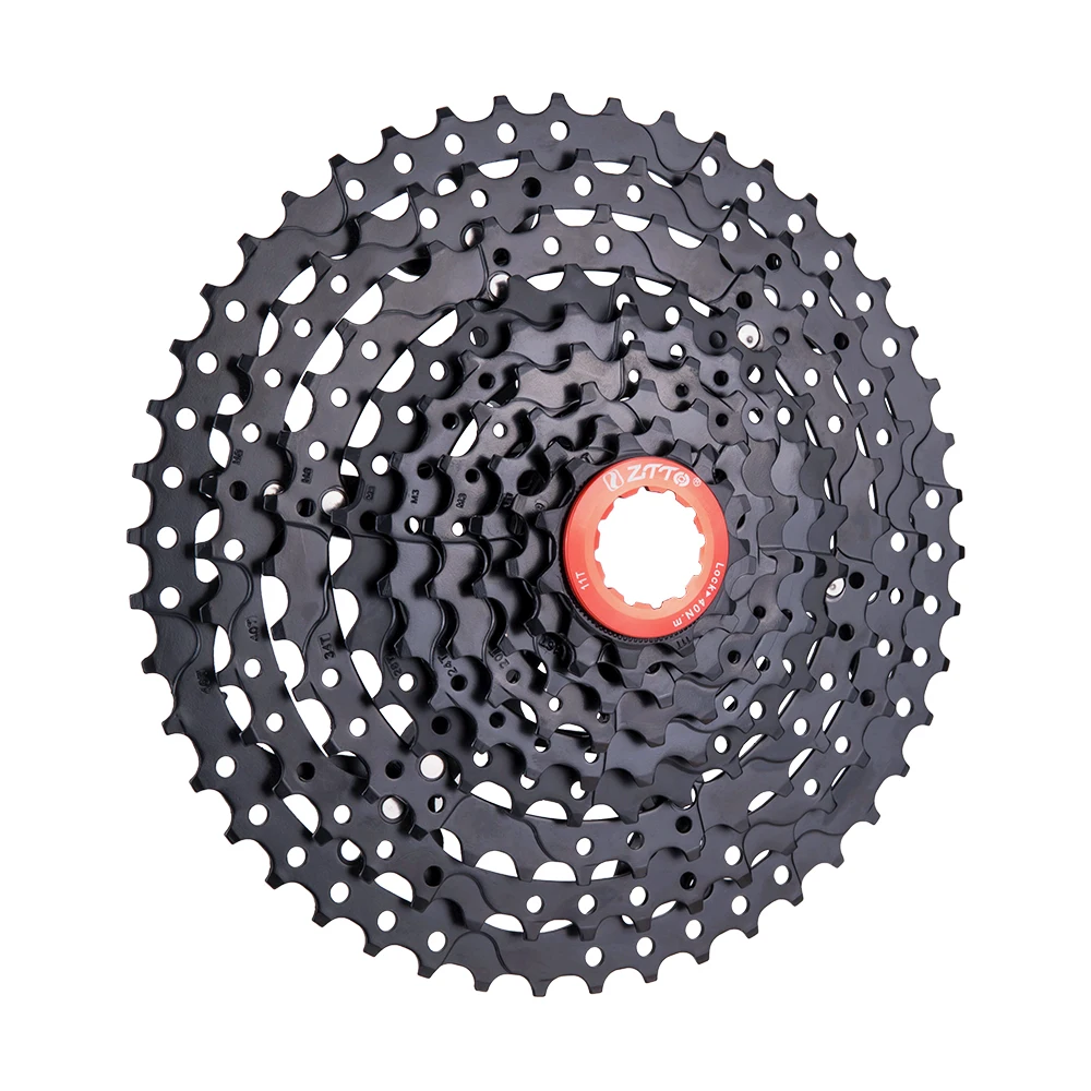 

ZTTO MTB BIKE black 9 Speed 11-46T Cassette 9speed 46t Sprockets 9v k7 Freewheel For M430 M4000 M590 Mountain Bike, Blacksilver