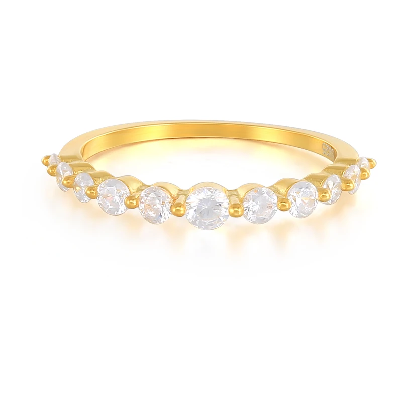 

s925 sterling silver fashion ins personality irregular size diamond ladies ring jewelry, Gold/white