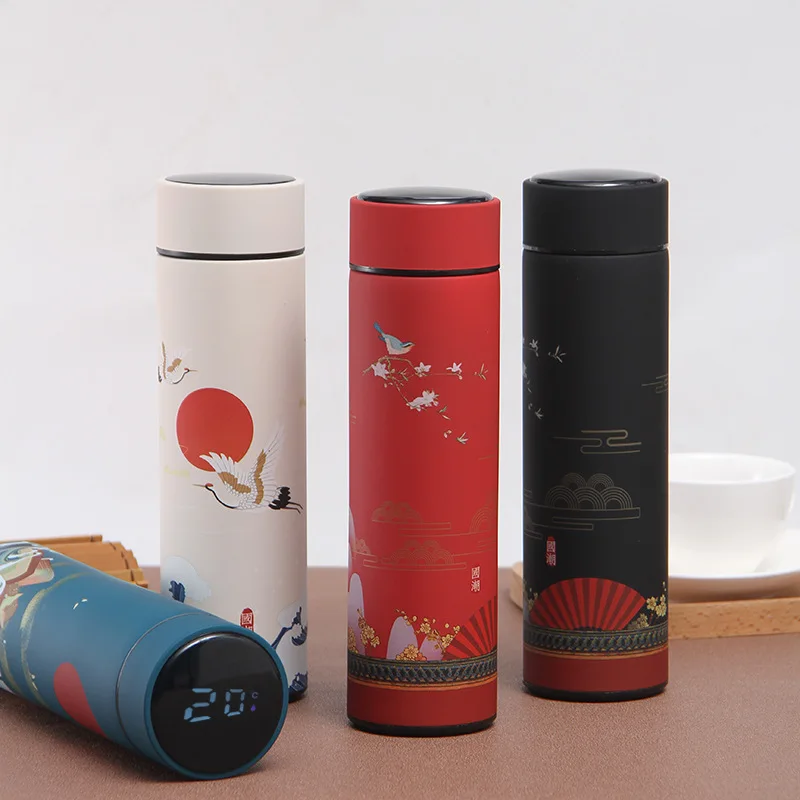 

500ml LED Coffee Mug Temperature Display control Vacuum Flask Smart bottle flask Thermo Intelligent Termo Digital