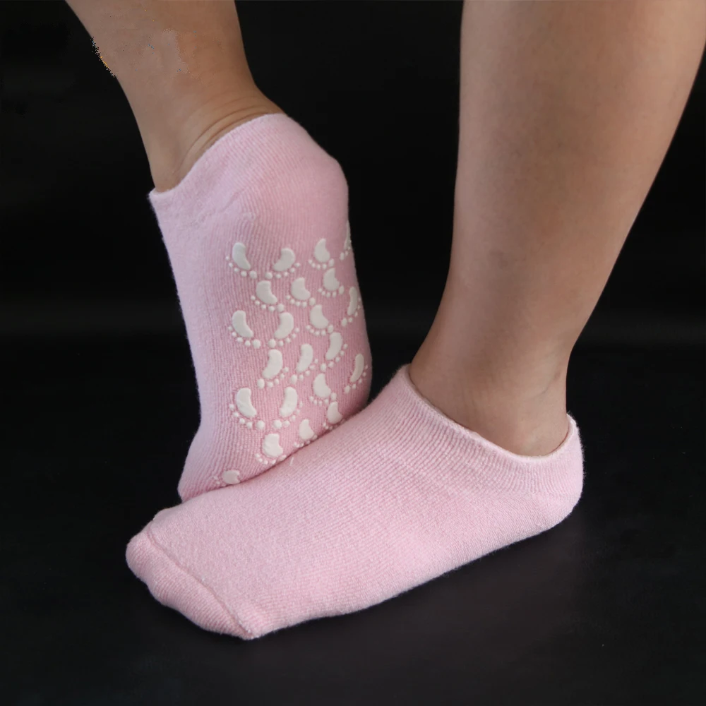 

Moisturizing Gel Spa Socks for Dry Cracked Skin foot Comfortable cotton Soft gel Bunion corrector Acceptable OEM ODM, Pink, blue, black, red