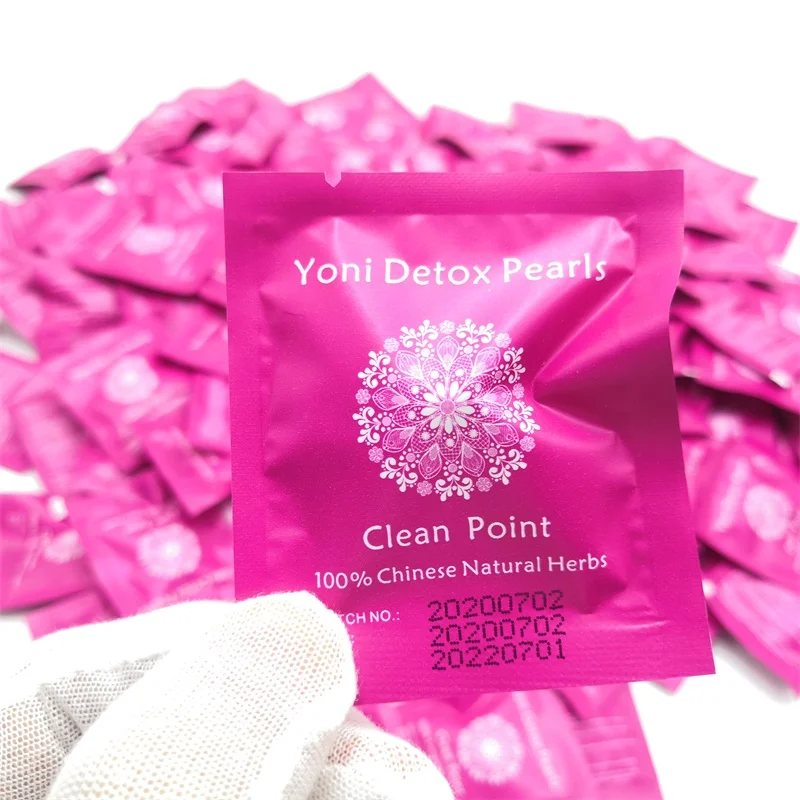 

Customized logo Herbal Vaginal Clean Point Tampon Original Goddess Womb Vagina Pearl Yoni Detox Pearls