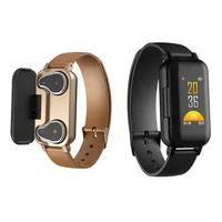 

Newest T89 TWS 2 In 1 smart Watch With BT Earphone Bracelet Multifunctional outdoor sports watchMen Women pk m1