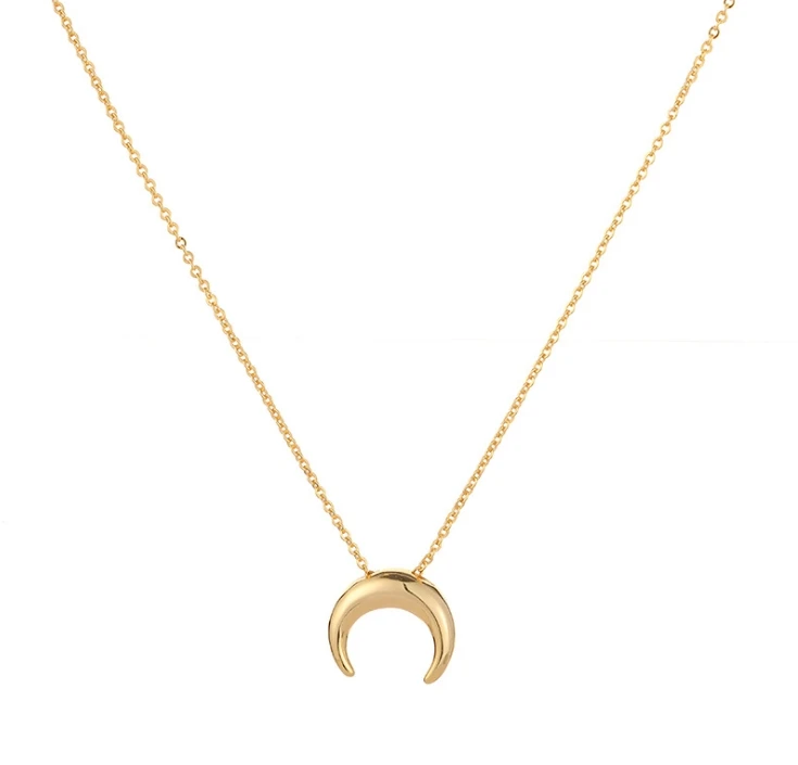 

Fashion French ins crescent design necklace jewelry moon minimalist necklace jewelry for women
