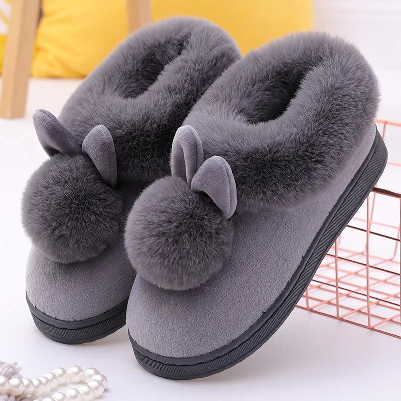 

ear single ball cotton shoes men and women winter warm covered thick sole indoor wooden floor home elderly cotton-padded shoes, Green,purple,blue, pink,watermelon red,,white,yellow