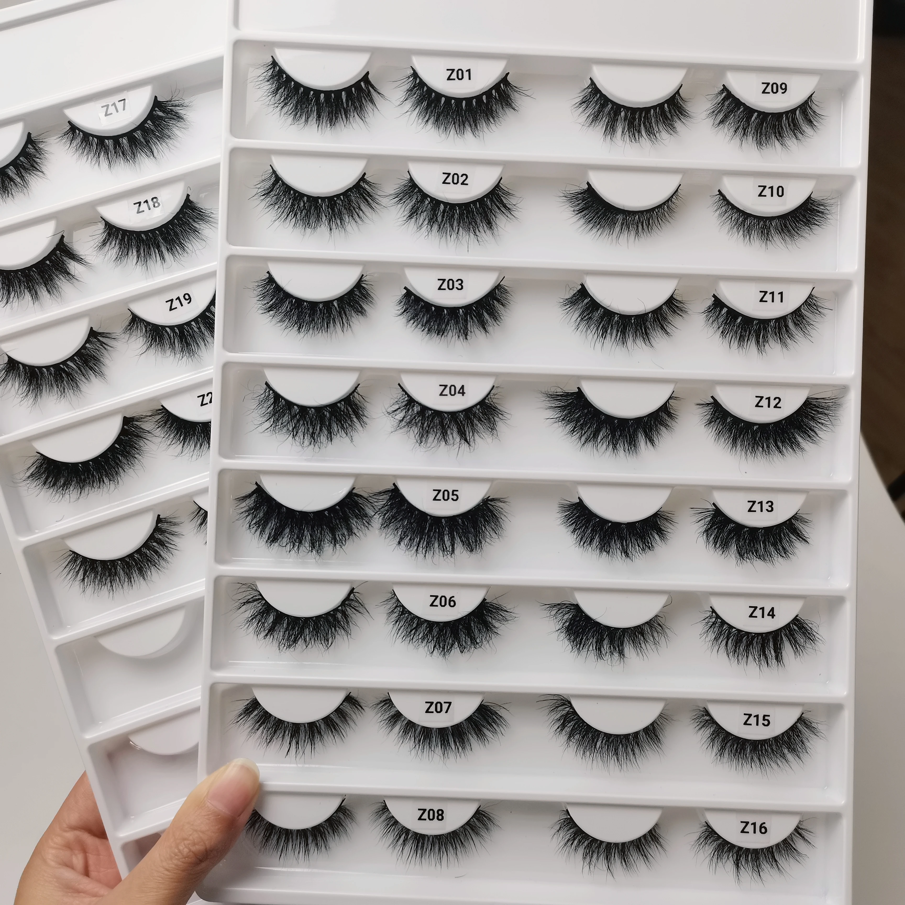 

High Quality 3D 5D Mink Eyelashes Vendor Mink Create your Own Brand Lashes 16mm False Mink Eyelashes