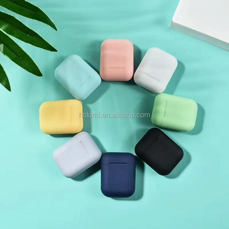 Hot sale red color wireless earphone inpods 12 macaron i12 TWS Blue tooth earbuds for iphone and samsung - ANKUX.COM