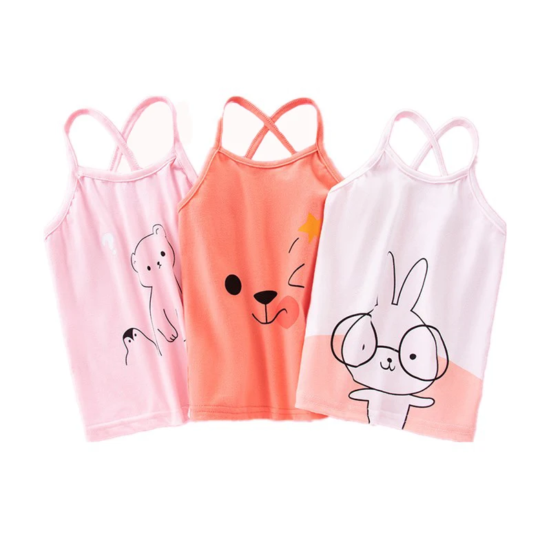 

Summer Tank Top For Girls 2020 Cotton Kids Underwear Girls Camisole Children Undershirt Baby Singlet Toddler Clothing