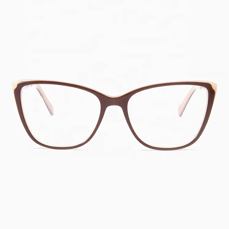 

Hot sell Cat eye Acetate manufacturers Trendy men women optical frames YT-XCGX-EM1108