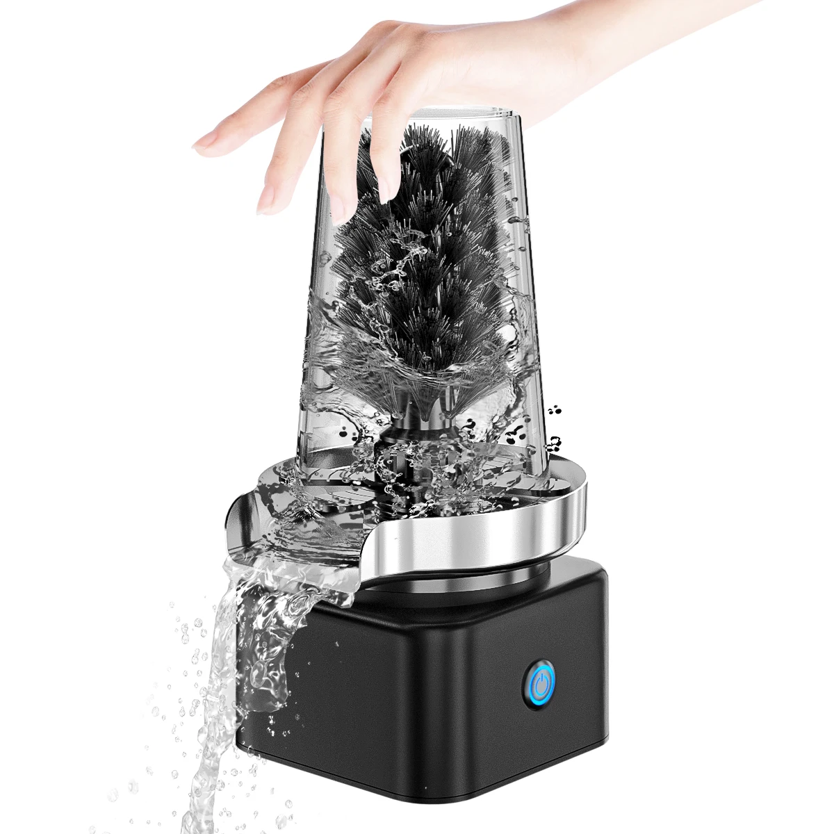 Image of 304 Stainless Steel Cup Washer Bottle Washer Suitable for All Kinds of Cups Glass Rinser for Kitchen Sink