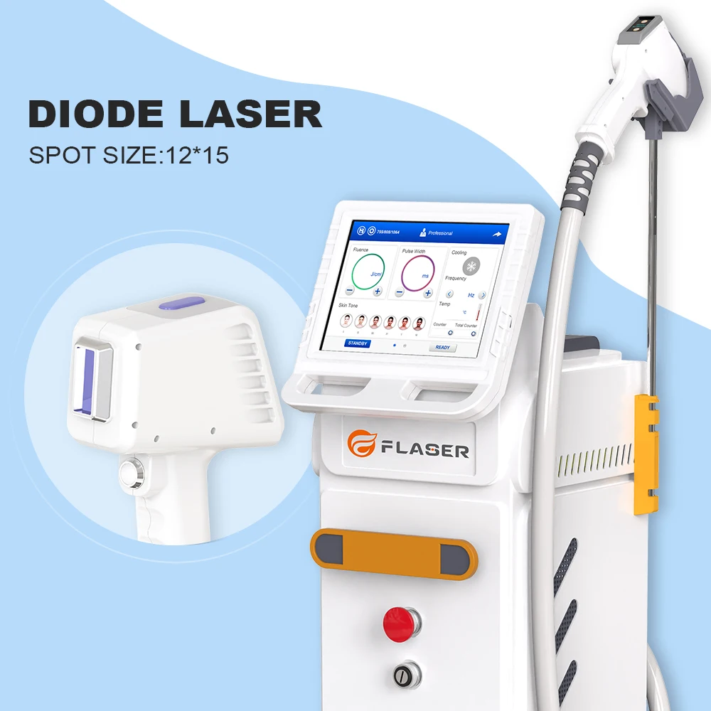 

diode laser hair removal 1064nm 755nm 808nm goldenlaser, White