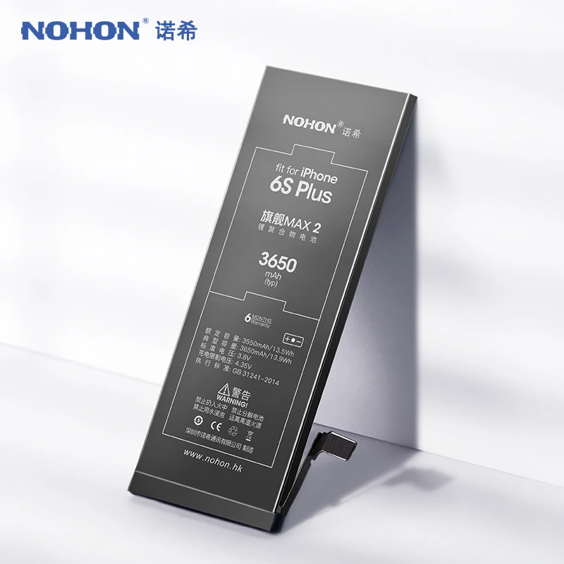 

NOHON Battery For Apple iPhone 6S 6SPlus Replacement High Capacity Bateria Lithium Polymer Phone Batteries 3550-3650mah