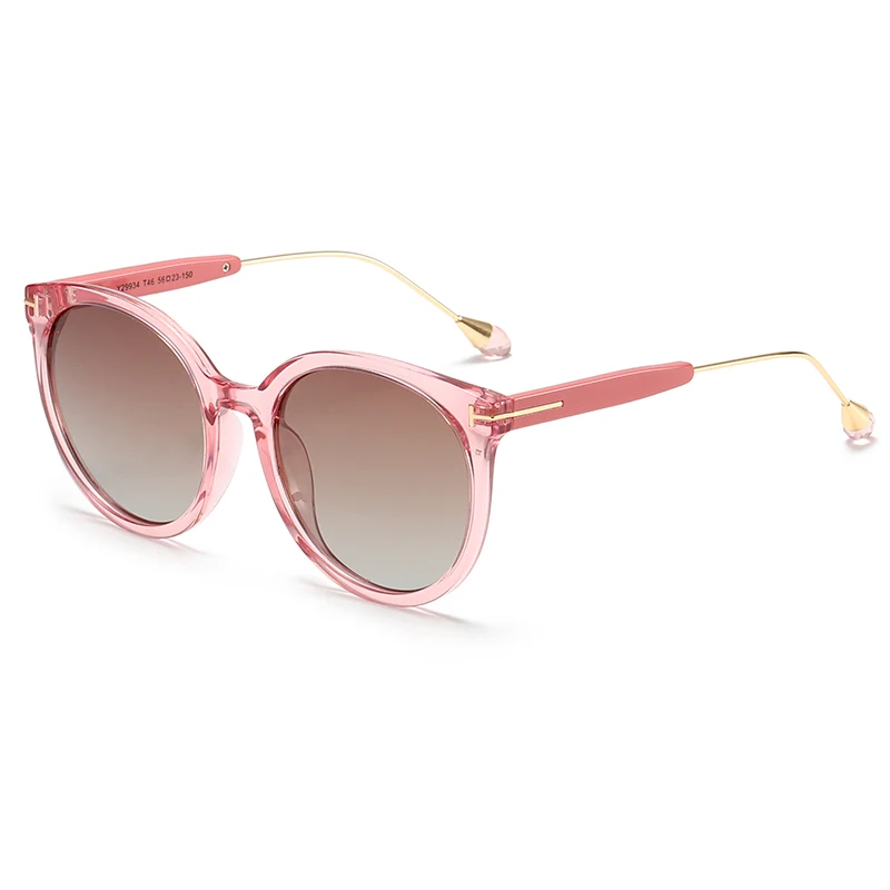 

Custom Logo Uv400 Fashion Colored New Trending Round Cat Eye Womens Promotion Sunglasses Polarized, Multi colors