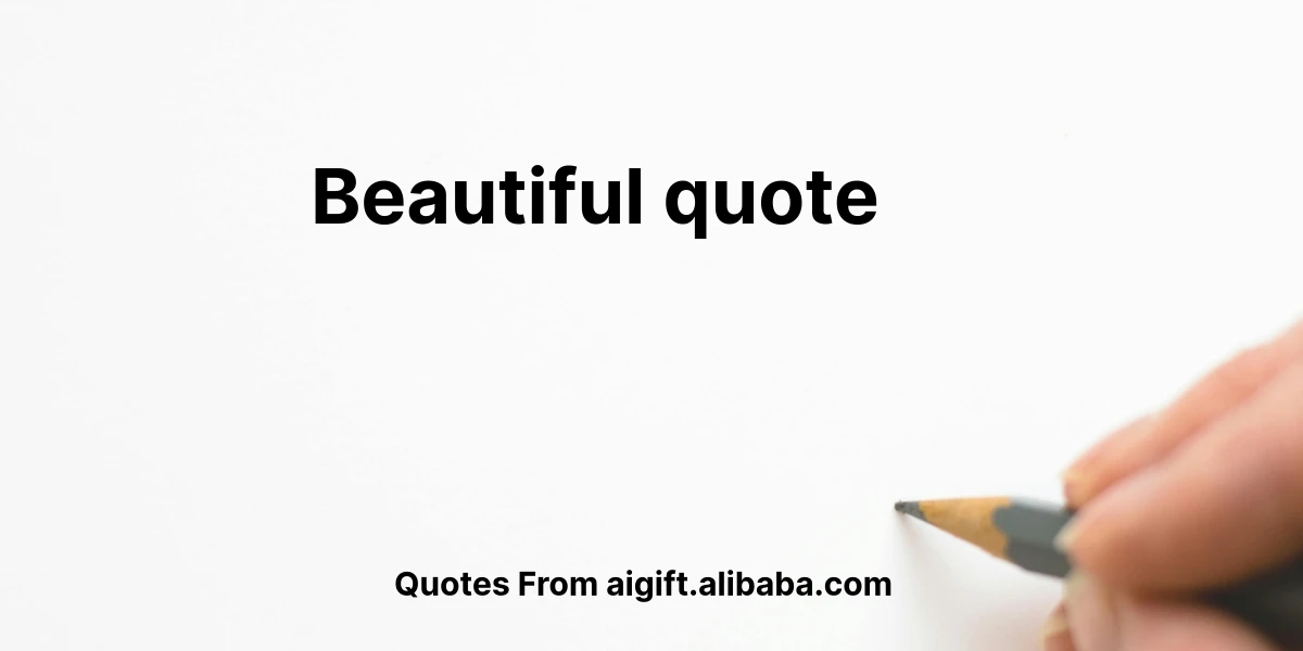 beautiful quote