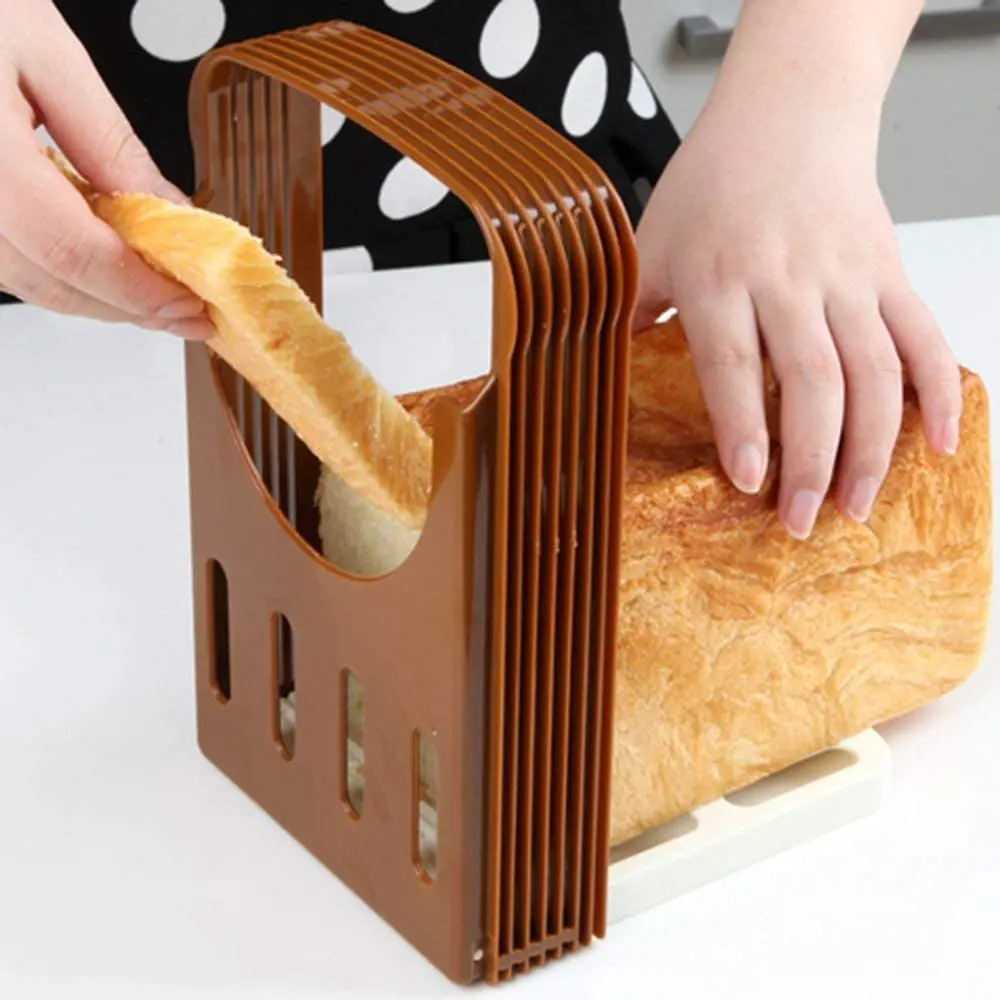 Plastic Bread Slicer Guide Bagel Sandwich Toast Slicer Cutting Guide