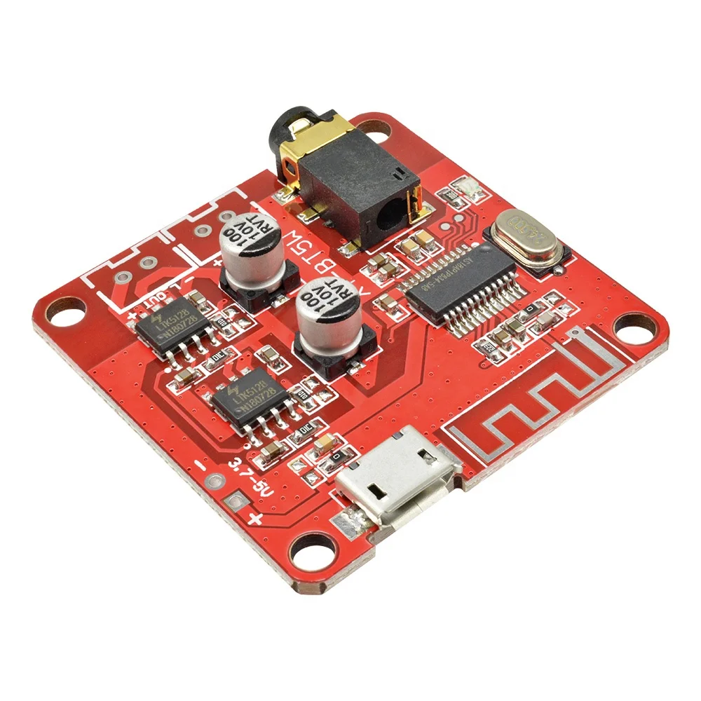 

Wireless MP3 Lossless Decoder Board Wireless 4.2 Audio Stereo Receiver Module 3.7 -5V 5W+5W XY-BT5W Amplifier Board