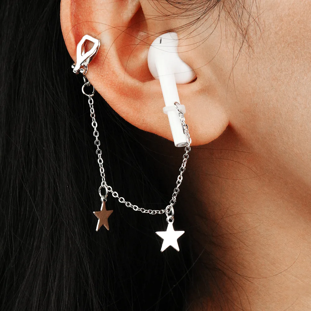 无线蓝牙耳机抗失去耳链固定耳塞带线抗摔神器耳环运动防坠落线