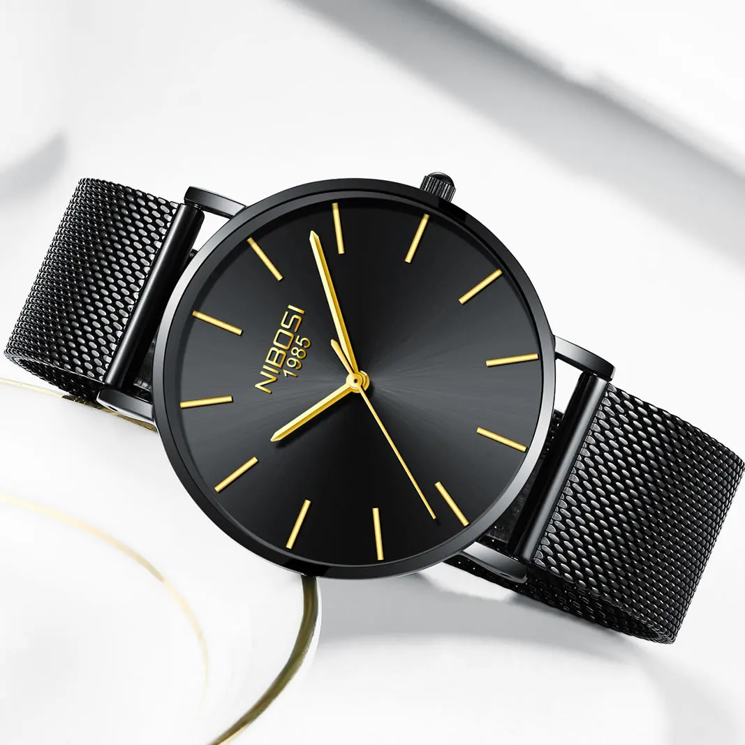 

NIBOSI Simple and Generous Quartz Watch 2316B Vibration Fashion Wristwatch