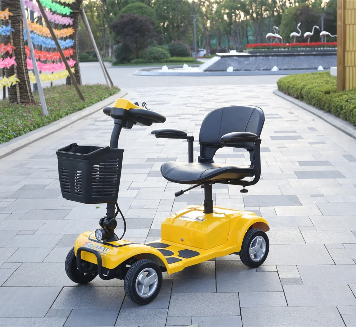 

2019 new mini foldable electric mobility scooter with four wheels