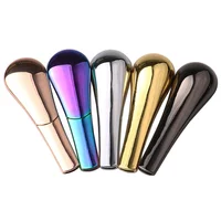 

Portable Weed Tobacco Magnet Pipes Colorful Zinc Alloy Spoon Shape Smoking Pipes