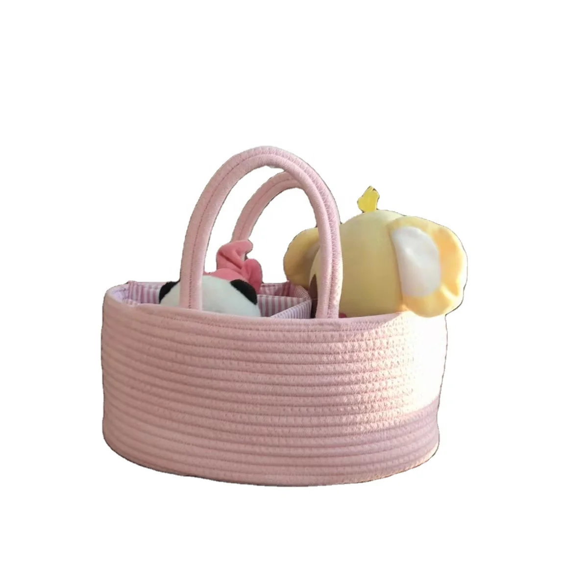 

Cotton rope Tote Diaper Bag Nursery colors Baby Diaper Storage Basket baby diaper basket, Customized colors