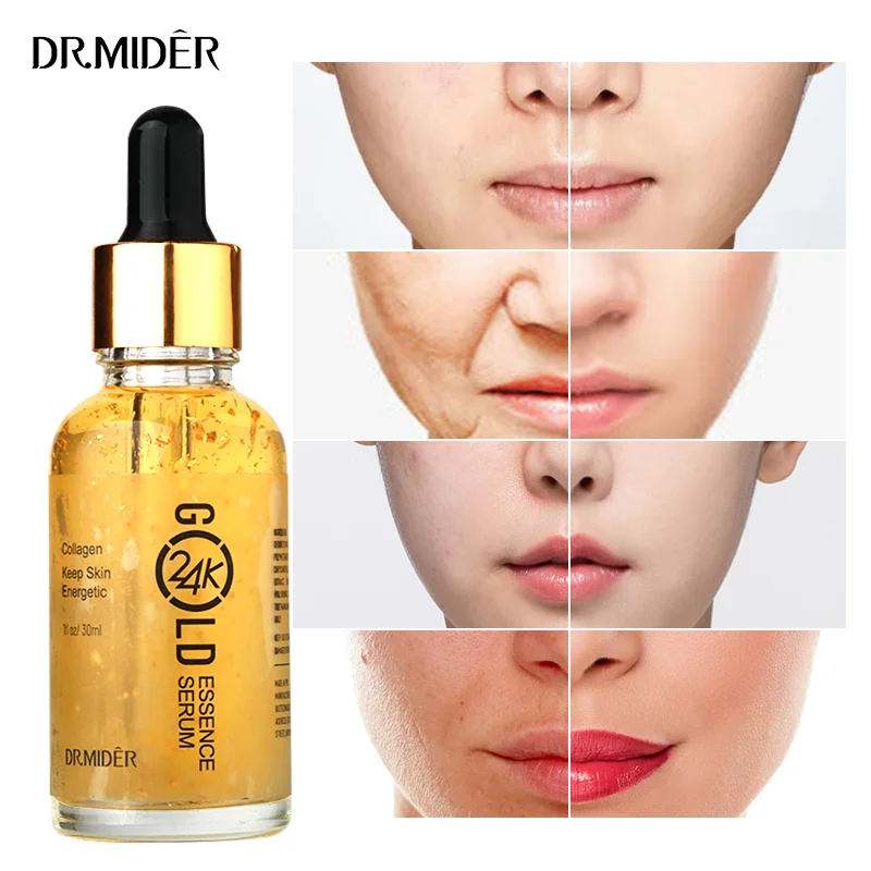 

Top selling Original Private Label Moisturizer Anti-wrinkle Pure Gold Foil Face Serum Vegan Gold Stemcell 24K Gold Serum